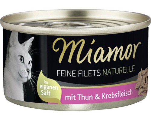 Pâtée pour chat Miamor filets fins Naturelle au thon et à la chaire de crabe 80 g