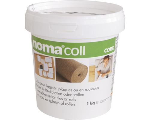 Colle pour revêtement mural colle pour liège Noma®Coll Cork 4 kg Seau de colle à liège Noma Coll, 1 kg
