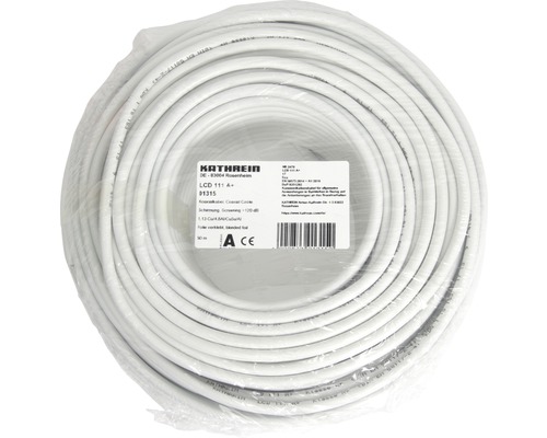 Câble coaxial Kathrein LCD 111 A+ 50 m blanc