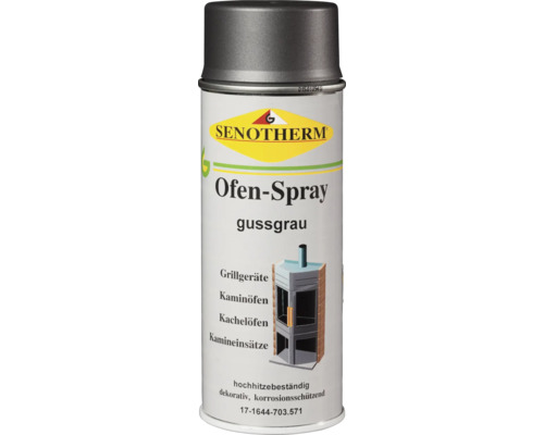 Spray pour poêles Senotherm jusqu'à 500 °C 400 ml Gris fonte Spray pour poêles Senotherm jusqu'à 500 °C 400 ml Gris fonte