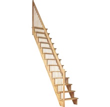 Escalier en bois avec rampe pour l''intérieur