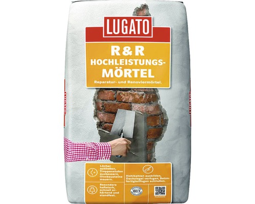 Mortier de réparation Lugato R & R mortier haute performance 10 kg