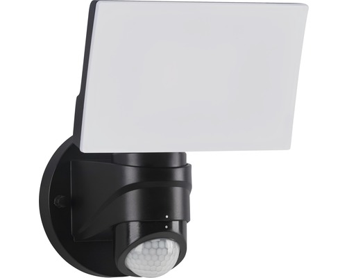Éclairage extérieur LED avec capteur 16 W 1.600 lm noir