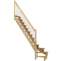 Holztreppe mit Geländer