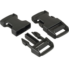 Boucle à clip en plastique, en trois parties