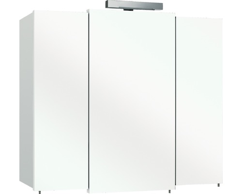 Armoire de toilette Pelipal 83 x 20 x 73 cm blanc à haute brillance 3 portes led IP 44
