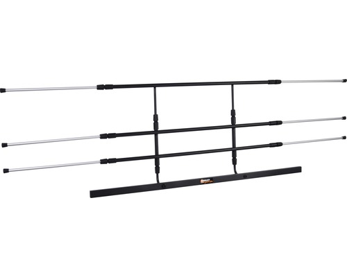 Grille de sécurité pour voiture avec trois barres horizontales et supports réglables