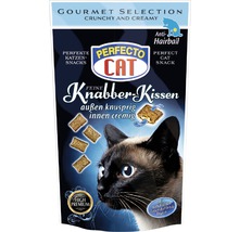 Friandises pour chats PERFECTO CAT Coussins croquants Hairbal 50 g