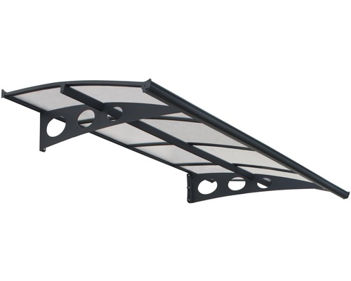 Auvent ARON Baldino 223,5x139 cm anthracite polycarbonate Auvent ARON Baldino 223,5x139 cm anthracite polycarbonate