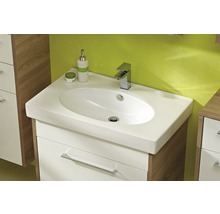Set de meubles de salle de bains Pelipal Lagos lxhxp 80 x 58,5 x 48 cm couleur de façade blanc haute brillance avec vasque céramique blanc 382.000810-thumb-1