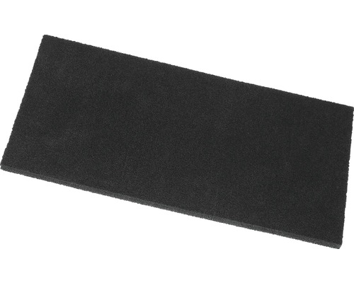 Plaque en caoutchouc cellulaire noir 140x280 mm