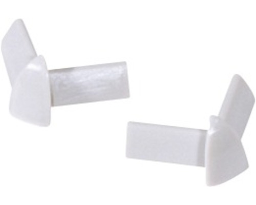 Eckstück Dural Durabord PVC Weiß 10 mm