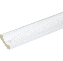 Holz Viertelstab, weiss