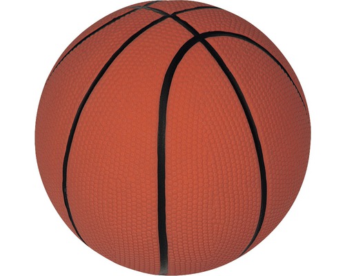 Jouet pour chien Karlie ballon de basket en latex rempli avec couineur 13 cm