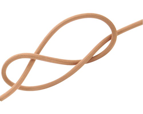 Câble textile beige avec boucle