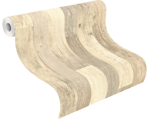 Tapetenrolle mit Holzoptik