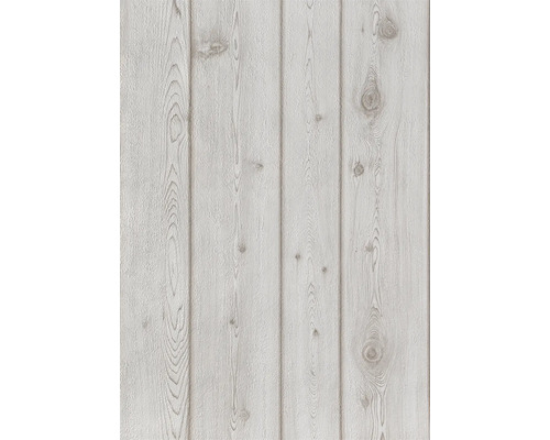 Papier peint 4301-6 décor bois blanc Papier peint avec motif de planches en bois