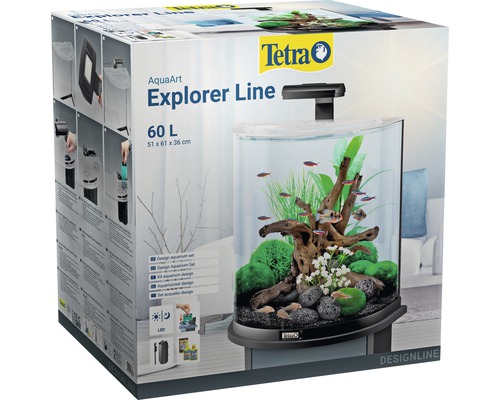 Kit aquarium Tetra AquaArt Explorer Line, 60 litres, dans sa boîte