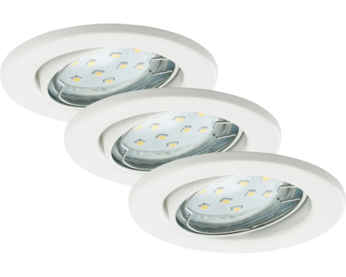 Trois spots encastrables à LED