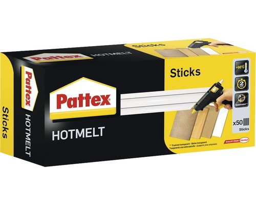 Bâtons de colle chaude Pattex Hotmelt 50 pièces