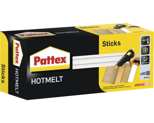 Bâtons de colle chaude Pattex Hotmelt 50 pièces