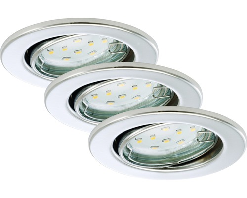 Trois spots LED encastrables