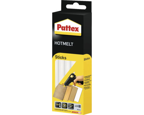 Bâtons de colle chaude Pattex Hotmelt 10 pièces Bâtons de colle chaude Pattex Hotmelt 10 pièces