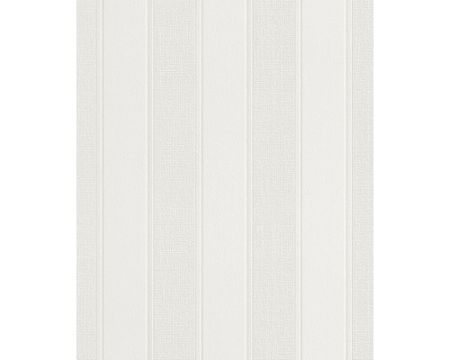 Papier peint intissé 141801 Wallton Rayures blanc Papier peint à rayures
