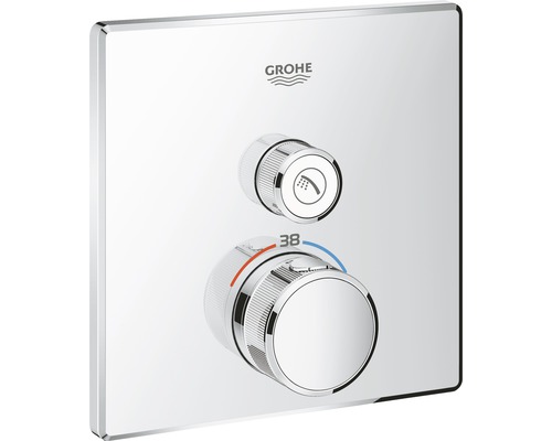 Robinet thermostatique de douche Grohe Logo avec deux boutons