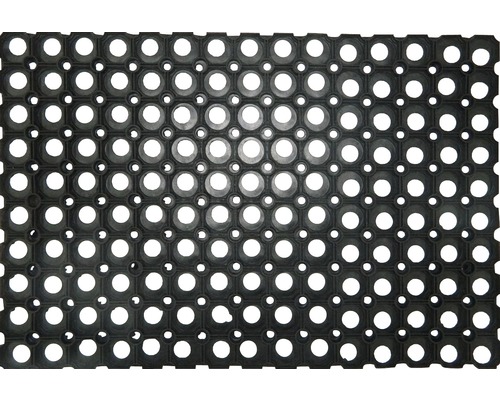 Gummiwabenmatte schwarz 100x150 cm Gummimatte mit runden Aussparungen für den Aussenbereich