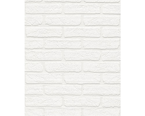 Papier peint intissé 150100 Wallton Aspect pierre blanc Papier peint brique blanche pour l''intérieur