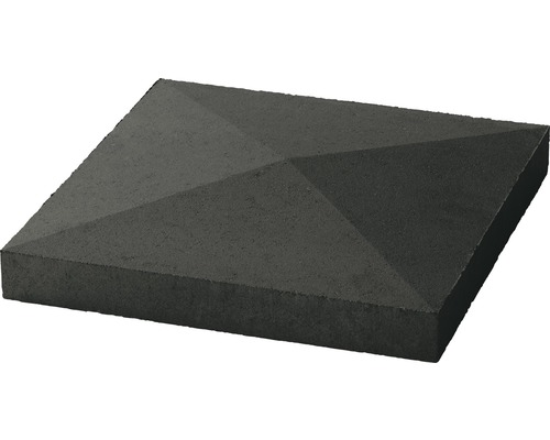 Chapeau pour pilier toit pointu anthracite 40 x 40 x 4-6-4 cm