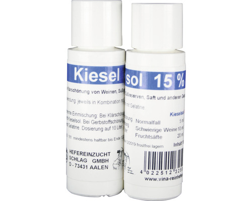 Kieselsol 15% 10 ml, Schönungs- und Klärungsmittel für Wein und Saft