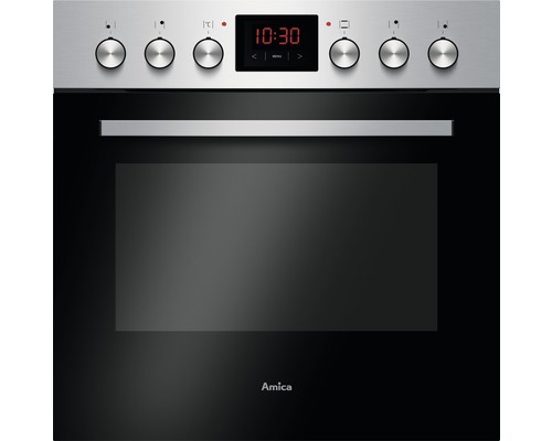 Four Amica EH 923 610 E volume utile 65 l dimensions lxhxp 56 cm x 60 cm x 56 cm Cuisinière électrique Amica avec panneau de commande et écran