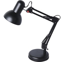 Lampe de bureau FLAIR Bootis 1 ampoule noir H 520 mm-thumb-1