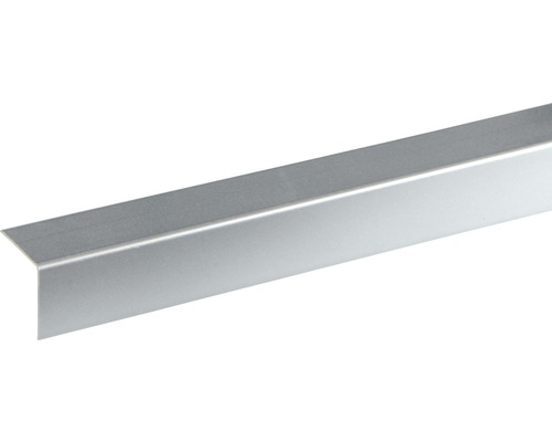 Baguette d’angle plastique décor alu 2400 x 25 x 25 mm Profilé d''angle en métal