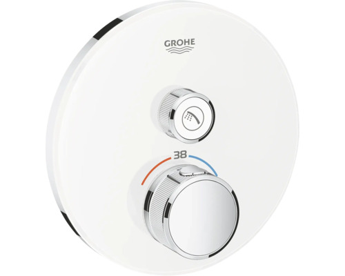 Robinet de douche avec thermostat GROHE Grohtherm SmartControl blanc lune 29150LS0