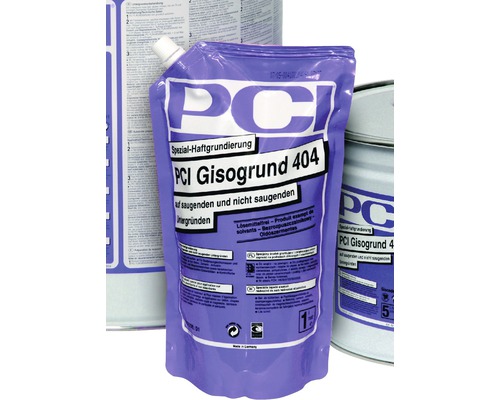 PCI Gisogrund 404 Spezial Haftgrundierung auf saugenden und nicht saugenden Untergründen 1 L PCI Gisogrund 404 Spezialhaftgrundierung in einer 1 Liter Packung