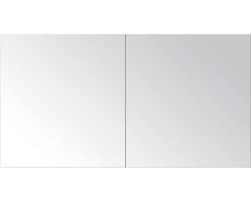 Armoire de salle de bains à miroir 2 portes. portes miroir double face anthracite mat 120x65x13 cm Armoire de toilette à deux portes
