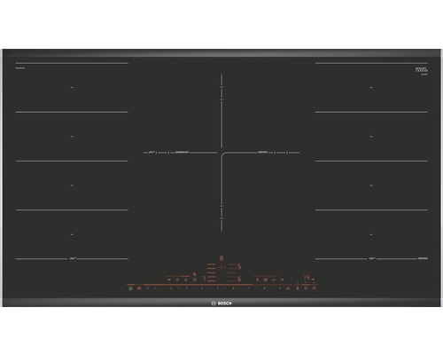 Table de cuisson à induction Bosch avec plusieurs zones de cuisson