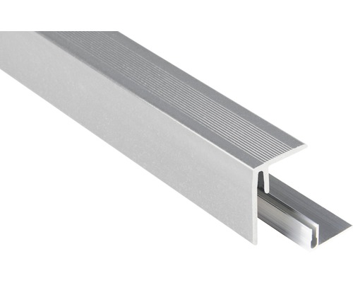 Profil latéral Konsta aluminium/gris argent 47x62x2500 mm
