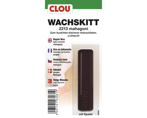 Clou Wachskitt mahagoni