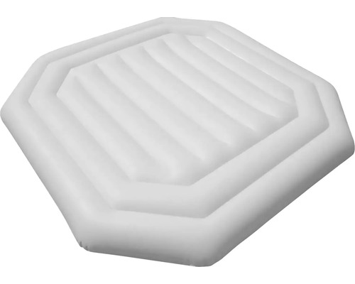Aufblasbare weiße Poolinsel mit gerippter Oberfläche