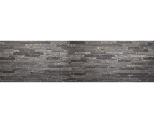 Crédence de cuisine mySpotti Splash Black Bricks black bricks 2200 x 600 mm SP-F1-1247