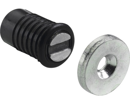 Möbelriegel mit Metallscheibe