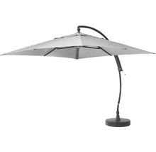 Freiarm-Sonnenschirm mit rundem Sockel