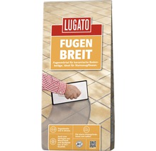 Lugato Fugenmörtel Fugenbreit für keramische Beläge grau 5 kg-thumb-2