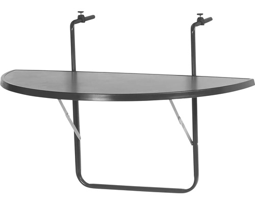 Table de balcon suspendue plastique 100x50x0 cm anthracite Table de balcon suspendue plastique 100x50x0 cm anthracite