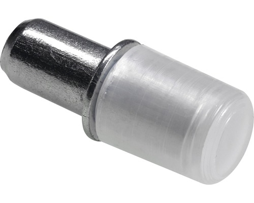 Taquet pour tablettes en verre, acier/plastique 5 mm, 20 pièces Support d''étagère en métal et plastique