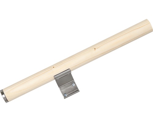 Barre en bois avec support métallique